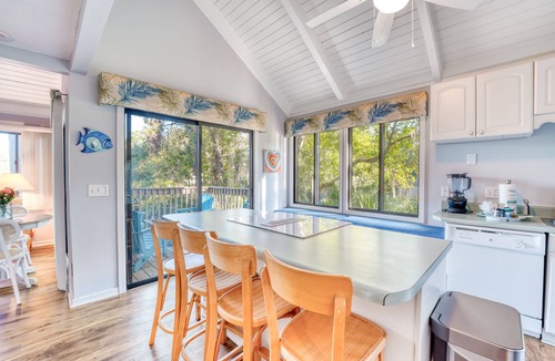 Night Heron House | Sea Pines Home - Walk to the Beach! Lagoon View + Pool