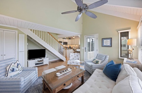 Sealoft Villas House | Seabrook Villa with Loft & Views! Walk to Beach! Pool!