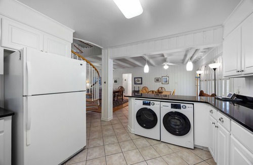 North Litchfield Beach House | Second Row Beach House, Screened Porch with Rocking Chairs, Easy Walk to Beach