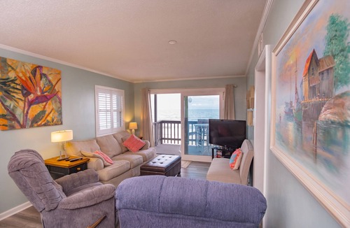 Garden City Condo | Spacious Ocean front first floor pool side Condo in Garden City Beach 3BR 3BA