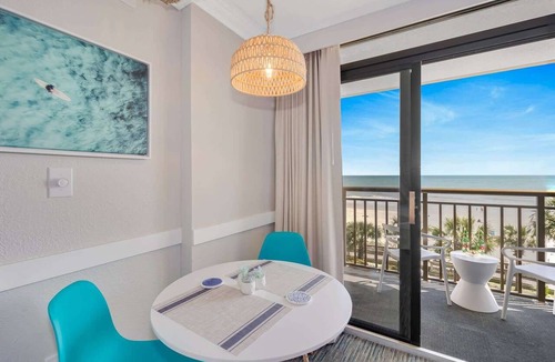 Downtown Myrtle Beach Condo | Surf Pavilion by StayMareni - Neon 2 Queen Beds Suite