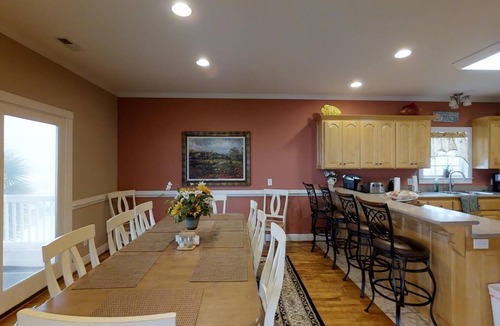 Cherry Grove Beach House | True Oceanfront 7 Suites Private Pool Sleeps 24 Anderson Cottage