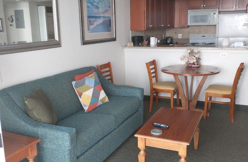 Arcadian Shores Condo | Unique Oceanfront One Bedroom Upgraded Deluxe w/Washer and Dryer 21' balcony