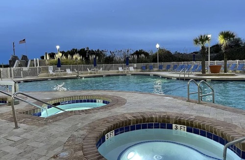 Arcadian Shores Condo | Unique Oceanfront One Bedroom Upgraded Deluxe w/Washer and Dryer 21' balcony
