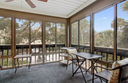 Spinnaker Beachhouses House | Villa with screened porch & fabulous views - just across the street from the beach