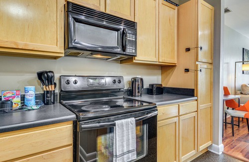 Downtown Greensboro Condo | Walkable Condo in Dtwn Greensboro! Extended Stay
