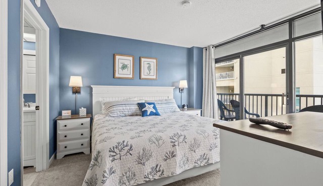 Beautiful ocean views from the balcony in this popular resort