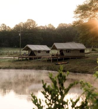 Luxurious Tented Cabin with Lovely Wildlife in South Carolina in Greenville