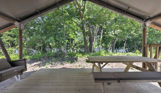Luxury Safari Tent on the New River in Blacksburg