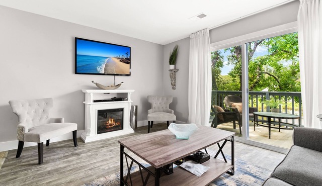 Modern, newly renovated condo overlooking