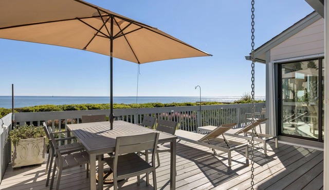 Oceanfront, vintage beach house steps from the sand on Seabrook Island.