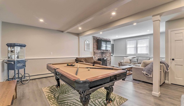 Pool Table + Fire Pit: Wooded Hyannis Haven! in Hyannis