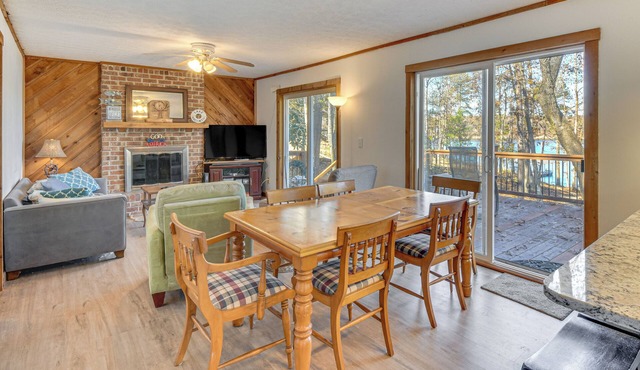 Private Lakefront Home w/Views & Dock in Hartwell in Hartwell