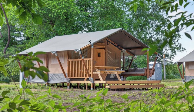Riverfront Safari Tent Near Virginia Tech in Blacksburg