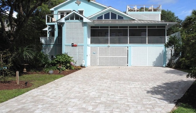 Second row beach home with private swimming pool at North Litchfield Beach.