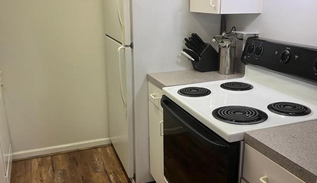 THE Clubhouse MASTERS GOLF THEMED 1 KING BED 1 BATH FURNISHED APARTMENT FULL SIZE KITCHEN FULL SIZE LEATHER PULL OUT SLEEPER SOFA IN LIVING ROOM & FULL SIZE LEATHER SOFA 1 GIG FIBER INTERNET DIRECTV PREMIUM PACKAGE ALL SPORTS & MOVIE CHANNELS & DVR