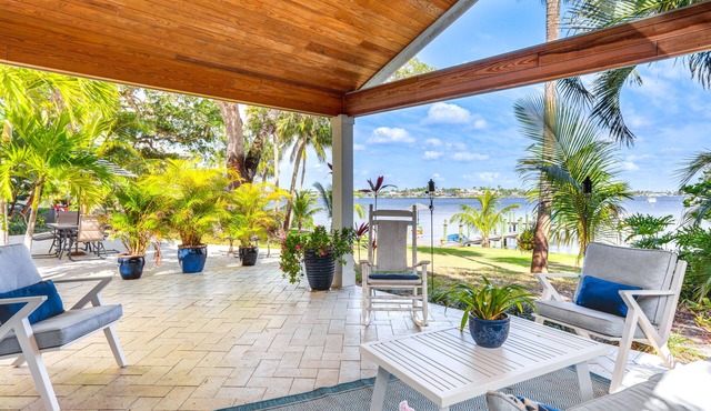 Waterfront Stuart Oasis w/Hot Tub & Dock! in Stuart