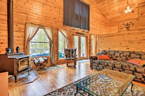 Lakefront Deck Dock Fire Pit 