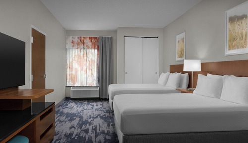 Room, Multiple Beds, Hearing Accessible (Roll-in Shower)