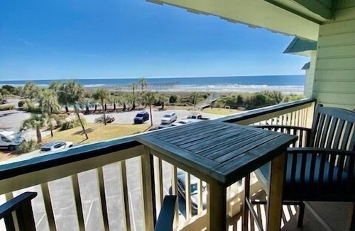 Isle of Palms Condo | 3rd Floor Oceanfront Condo! Breathtaking Ocean Views, Community Pool & Pier!