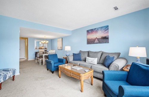 Oceanmarsh Subdivision Condo | Newly Renovated! Ocean View and Quick Walk to the Beach