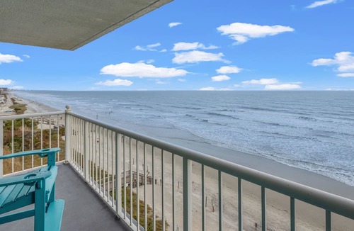 Arcadian Shores Condo | Sea Watch 606 Oceanfront Indoor/Outdoor pool/Beach