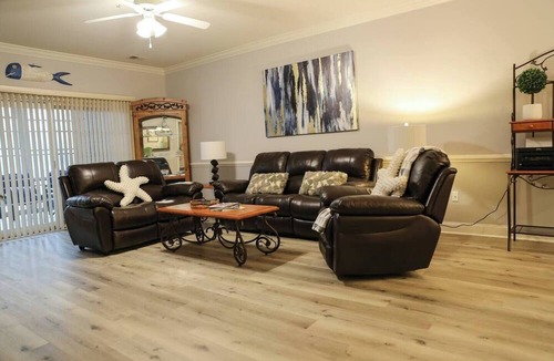 Central Myrtle Beach Apartment | First Floor Condo With Lake View