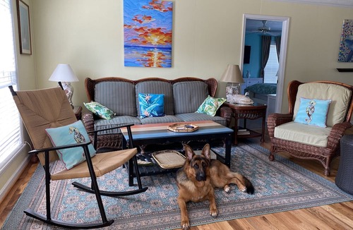 Edisto Island House | Partial OCEAN VIEW! Fenced yard bring doggo. WaterFront DOCK Fishing