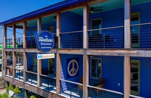 Folly Beach Apartment | Perfect Purple Palace Folly Vacation Apt A