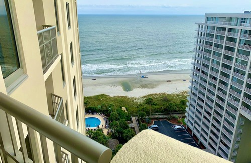 Arcadian Shores Condo | Royale Palms 1604 2 Br Oceanview in Kingston, Pool
