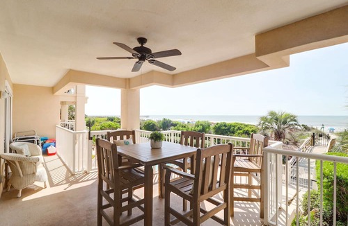 Isle of Palms Condo | Oceanfront, private balcony w/steps to beach & pool, located on main strip - Ocean Palms 103