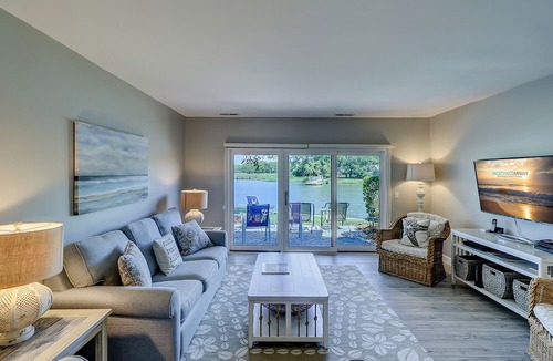 South Beach Condo | 1615 Port Villa - Stunning Views of Braddock Cove and steps to the marina!