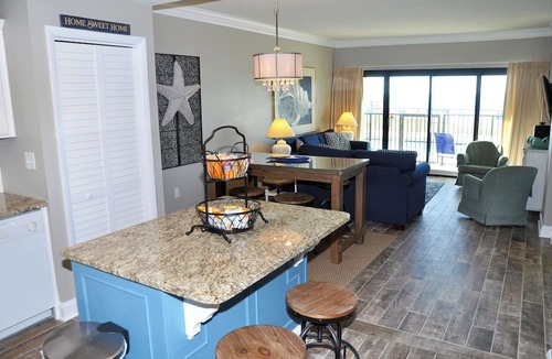 Cherry Grove Beach Condo | Oceanfront 3BR/2B Ground Floor condo at Springs Towers in Cherry Grove