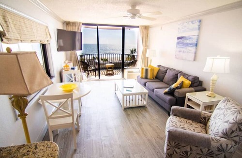 Myrtle Beach Condo | Beautiful End Unit Oceanfront in the heart of Myrtle Beach indoor and outdoor pools 203