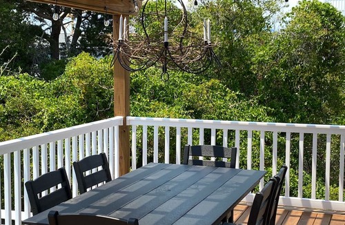 Ocean Isle Beach Cottage | 4 Bed 3.5 Bath Pool Mid Island, Quiet Garden lined Street, steps from the Beach!
