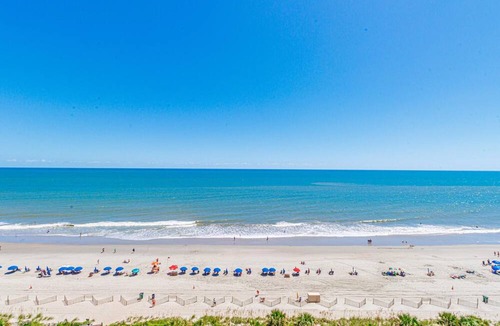 Downtown Myrtle Beach Apartment | 🏖️Stunning Ocean Views | Pools + Hot Tub | Bay View Resort 1005B🏖️
