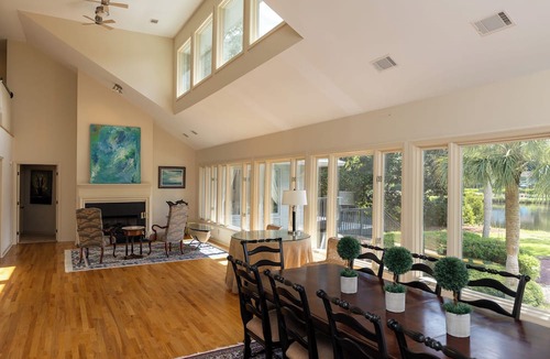 Sea Pines House | Available by the Month! ~Heated Pool/WalkToBeach/1MileToSaltyDog/LagoonSetting