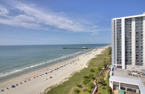 Arcadian Shores Condo | Oceanfront 2BR/2BA Condo | South Hampton at Kingston Plantation | Stunning Views & 3 Balconies