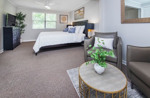 Huntersville Apartment | Quiet 2BR Apartment in Huntersville Ideal for Extended and Business Stays