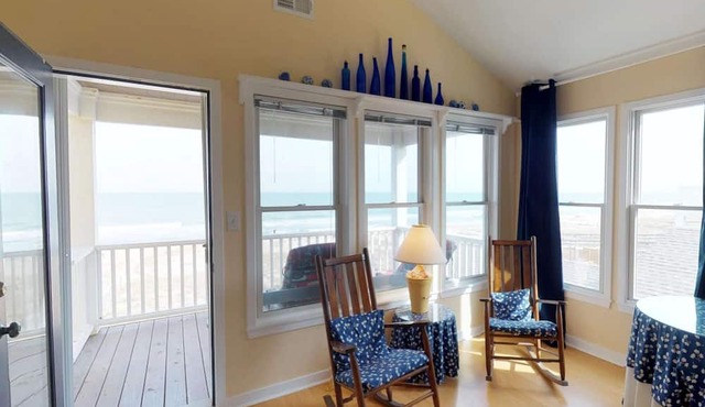 Oceanfront Escape | 4 Balconies, Beach Access, Walk to Kure Pier, Turtle Nesting Area! Dog Friendly