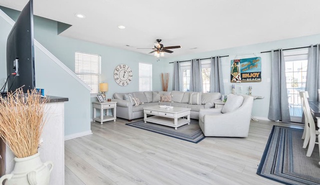 Prvt Home 3 Bedrooms/3 Baths, Sleeps 10, Surfside Bch, SC Just Steps To The Beac